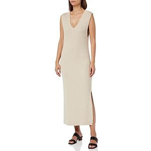 VERO MODA Vmdagny Sl VMA damesjurk met V-hals, crème, M, Crème