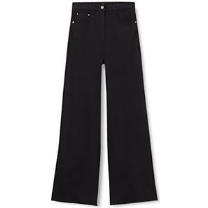 s.Oliver Junior kleur, Wide Leg Denim kleurrijk, brede pijpen, grijs/zwart, 146 meisjes, grijs/zwart, Grijs/Zwart