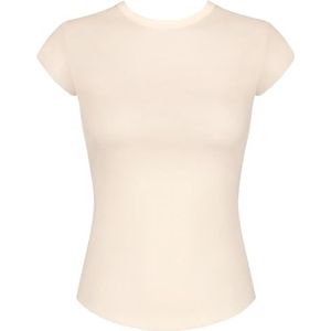 Sloggi T-shirt Go Ribbed pour femme, Angora, XL