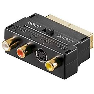 Goobay Scart naar composiet en S-Video Audio-video-adapter, in/uit, zwart 50499-GB 1