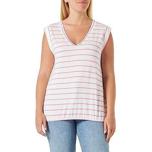 s.Oliver Mouwloos T-shirt voor dames, Roze wit (230)