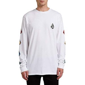 Volcom Deadly Stones Herenshirt met lange mouwen, Witte Combo