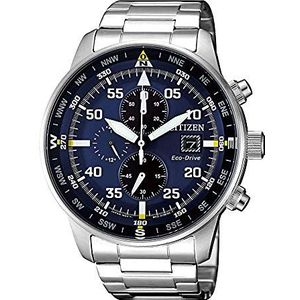 Citizen Eco-Drive chronograaf horloge voor heren, zilver., Armband