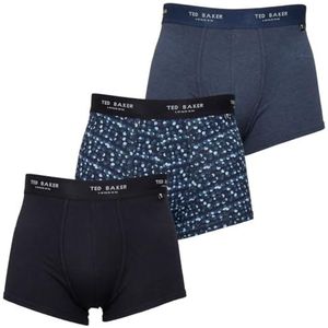Ted Baker Caleçons pour homme, Bleu marine/bleu nuit/Deimos Spot Navy, M