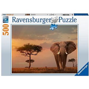 Ravensburger Puzzle 80509 Afrikaanse olifant 500 stukjes puzzel voor volwassenen en kinderen vanaf 12 jaar