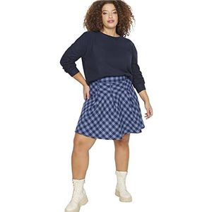 Trendyol Trendyol plissérok voor dames, oversized, rolrok voor dames, 1 stuk, Meerkleurig