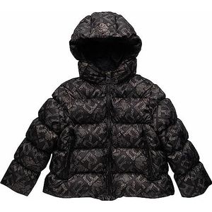 Replay Sg8279 Gewatteerde jas voor meisjes, 098 - Zwart + gouden print