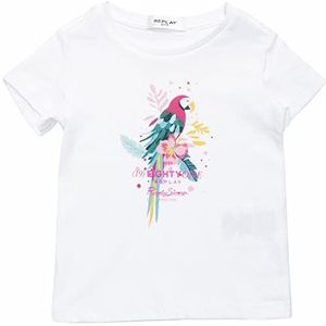 Replay T-shirt voor baby's, meisjes, 001 Wit