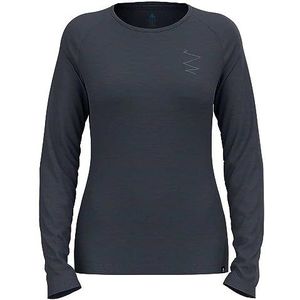 Odlo Ascent 365 Merino 200 T-shirt met lange mouwen, sporenmotief, voor dames