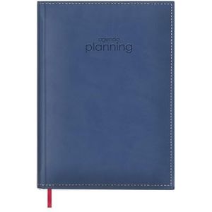 Dohe Jaarplanner 2022, weekplanner, eeuwige agenda, A4, 21 x 29,7 cm, blauw, draagbare maandplanner