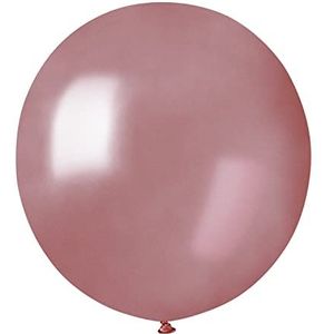 Envelop 25 stuks parelmoer ballonnen van hoogwaardig natuurlijk latex G150 (Ø 48 cm / 19 inch) roségoud parelmoer