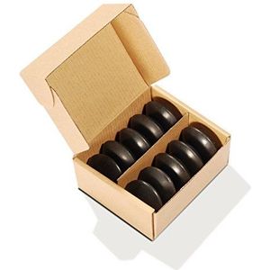 Master Massage Lot de 10 moules en pierre de basalte pour massage des pierres chaudes