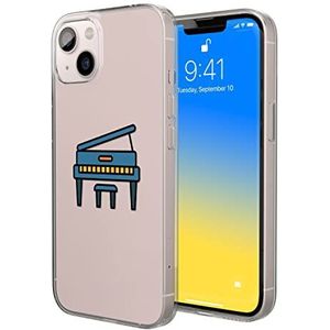 Bonateks, Étui de protection imprimé numériquement compatible avec iPhone 14, coque de protection anti-chocs, silicone, flexible, transparent