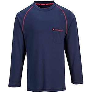 Portwest Fr01 Herenoverhemd (verpakking van 1 stuks), Navy Blauw