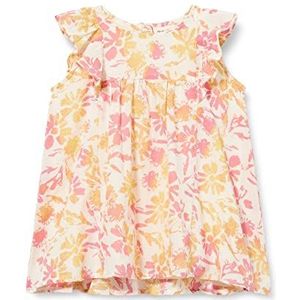 Noa Noa miniature emilinnm dress babyjurk voor meisjes, Offwhite/roze/gele print