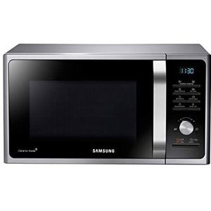 Samsung MS2BF303TAS/EG Micro-ondes, 1000W, 28 Espace de cuisson (Extra Grand), 51,2 cm de large, Power Defrost, 26 programmes automatiques, Argent