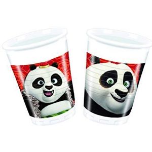 8 plastic bekers Kung Fu Panda 3200 ml