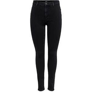 ONLY ONLBlush Highwaisted Slim Fit Jeans, Zwarte jeans