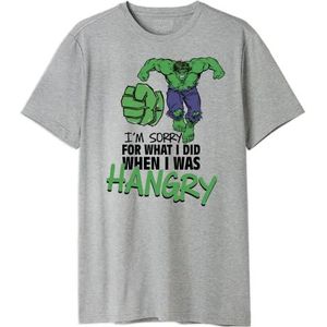 Marvel Memarcots276 T-shirt voor heren, Grijs Melange
