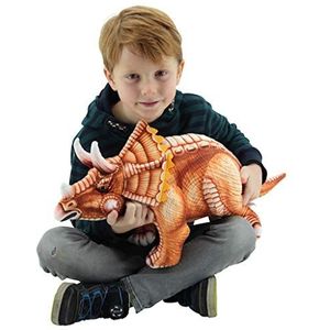 Sweety Toys 10844 Triceratops dinosaurus pluche dier 62 cm bruin
