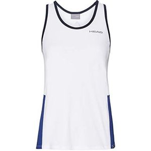 HEAD Club T-shirt voor meisjes, wit/koningsblauw