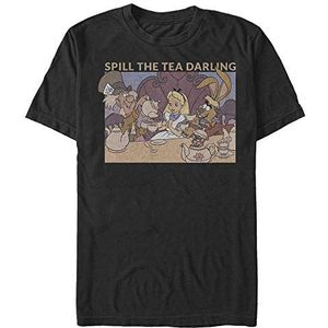 Disney T-shirt Alice in Wonderland-Spill The Tea Organic, zwart, XL, SCHWARZ