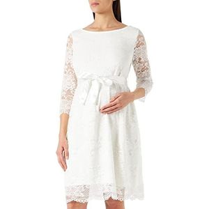Esprit Maternity Dress Woven 3/4 mouwen jurk dames, briljant wit 101, 38, Stralend wit 101