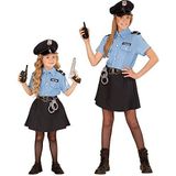 Widmann - Politiekostuum voor kinderen, blouse, rok, riem, hoed, wettelijke hoeden, politie, carnaval, themafeest