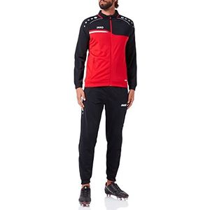 JAKO Heren trainingspak Polyester Competition 2.0, rood/zwart, M, M9118