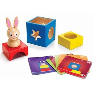 SmartGames - Konijn en tovenaar - Denkspel voor houten kleintjes - 60 uitdagingen van verschillende niveaus - 1 speler - Voor kinderen vanaf 2 jaar