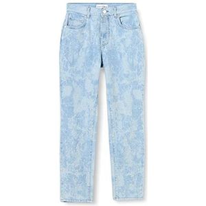 Pinko Sissy Slim Denim Marmo Jeans voor dames, Ze5_wit/blauw
