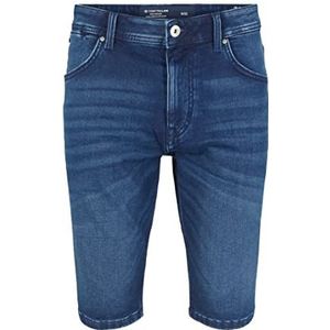 TOM TAILOR Shorts van bermuda jeans, voor heren, 10282 - Dark Stone Wash Denim, 33, 10282 - Dark Stone Wash Denim