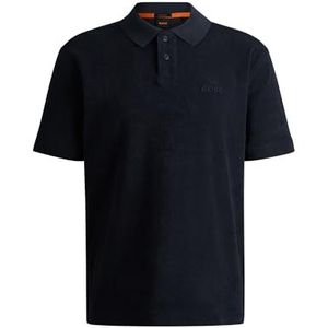 BOSS PE_Towel Poloshirt voor heren, Donkerblauw 404