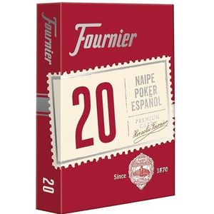 Fournier F21002 Spaans pokerkaartspel nr. 20, 55 kaarten, verschillende kleuren, blauw of rood
