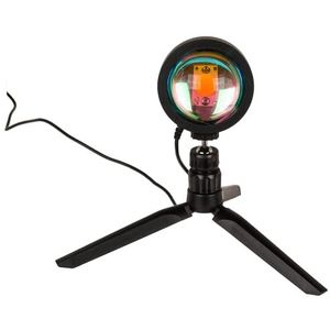 Sunset lamp - Zonsondergang projector - LED lamp - 1 kleur - 360 graden draaibaar - TikTok lamp - Golden hour