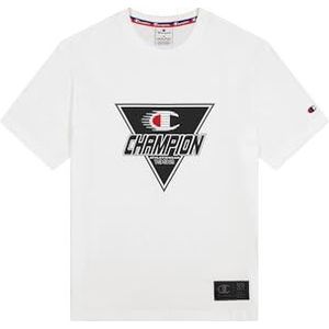 Champion Legacy Modern Sport (220366) - Stretch Jersey Ss Crewneck T-shirt voor heren, Wit (Ww001), M