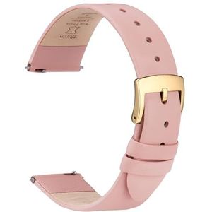 OTTOODY Snelsluiting lederen horlogeband, ultra zacht volnerf lederen horlogebandje voor dames en heren, kleur en breedte naar keuze: 12 mm, 14 mm, 16 mm, 18 mm, 20 mm, 22 mm