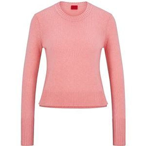 HUGO Sbasa Knitted_dames sweater, lichtroze 677, M, Bright Pink677