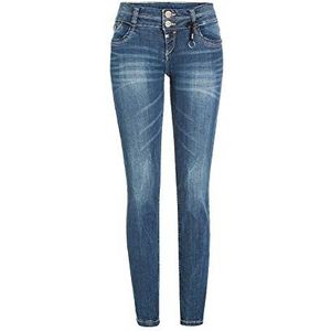 Timezone Enyatz- Slim Jeans- 92% katoen, 7% T-400, 1% elastaan, blauw (Blue Royal Wash 3065)