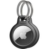 Belkin beschermring met metalen clip (AirTag-bescherming, krasbestendige accessoires, 2 stuks, zwart)