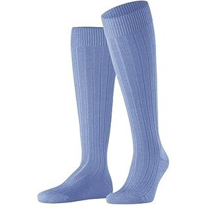 FALKE Heren Teppich in Schuh lange sokken, ademend, klimaatregulerend, geurremmend, dikke wol, geribbeld, warm, krullen, duurzame zool, platte teennaad, 1 paar, Blauw (Arcticblue 6367)