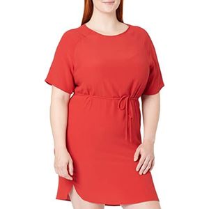 ICHI ihamanda Dr jurk dames, rood (Scarlet Sage 16270), XL, rood (Scarlet Sage 16270)