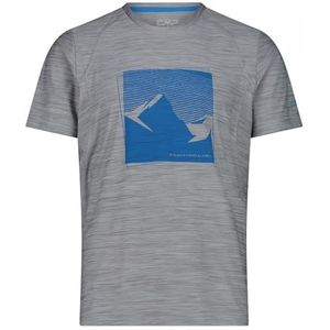 CMP Melange Jersey Elastisch T-shirt voor heren, Mel-river grijs