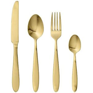 Cutlery 4-delige set, goud