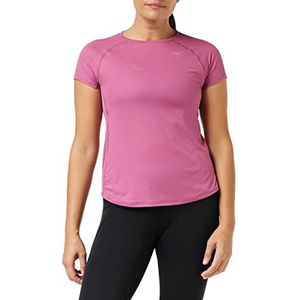 Mizuno T-shirt Dryaeroflow dames, magenta haze, L, Magenta Haze