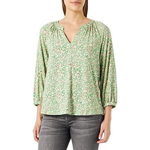 Part Two Milea Relaxed Fit T-shirt voor dames, 3/4 mouwen, Greenbriar Leo Print, XXL, Greenbriar Leo Print