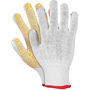 Reis RDZNY10 beschermende handschoenen maat 10, wit/geel, 12 stuks