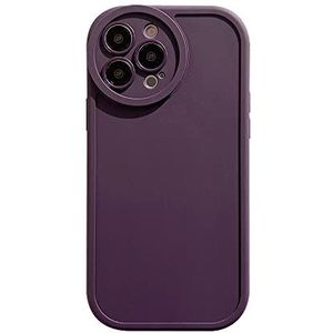Compatible avec iPhone 13 Pro Max Case Liquid Silicone Cover Full Body Protective Cover Shockproof Slim Phone Case Anti-Scratch Soft Microfiber Lining 6.7 inch Purple