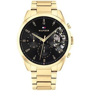 Tommy Hilfiger TH1710447 Horloge Heren - 44 mm - Goudkleurig