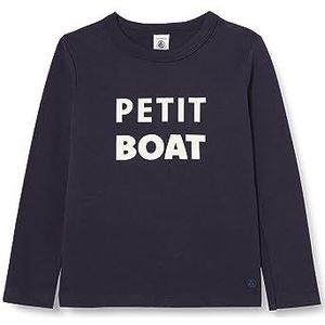 Petit Bateau A08iw T-shirt met lange mouwen voor jongens (1 stuk), Smoking blauw/meerkleurig